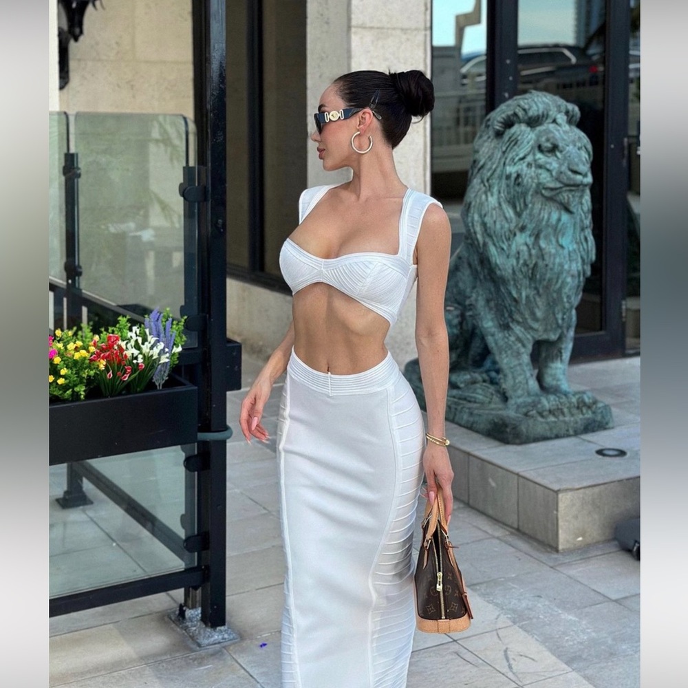Elegant White Women's Dress